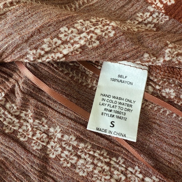 Savanna Jane Brown Top with Colorful Embroidery - Picture 8 of 8